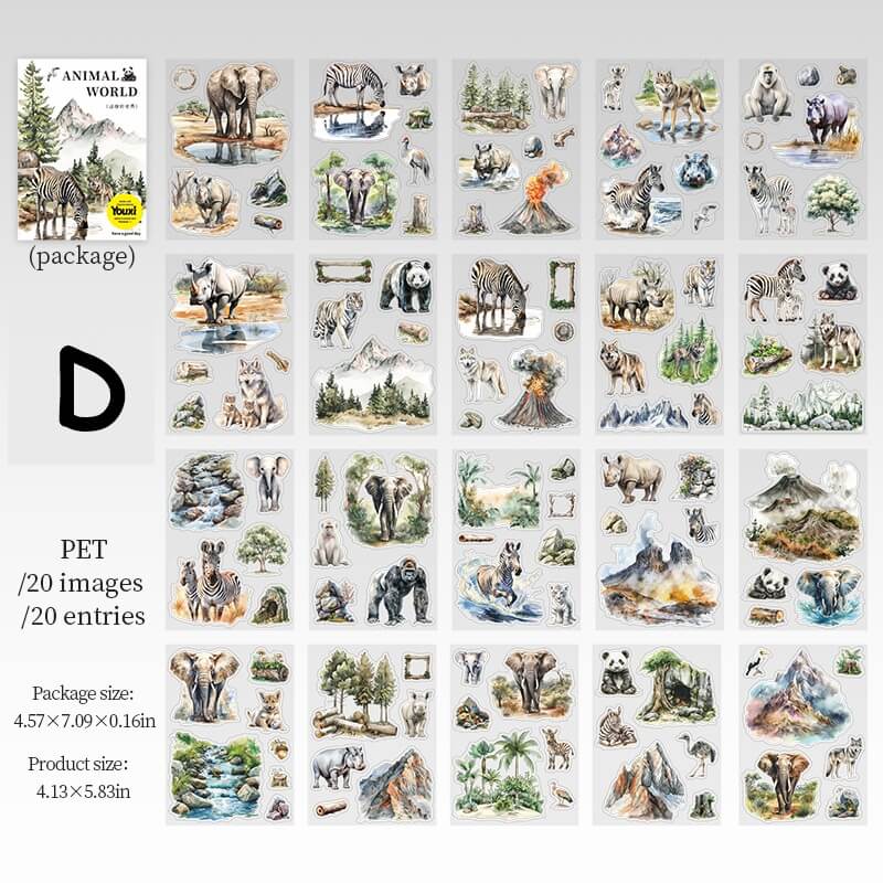 AnimalWorld-StickerBook-Scrapbooking-D