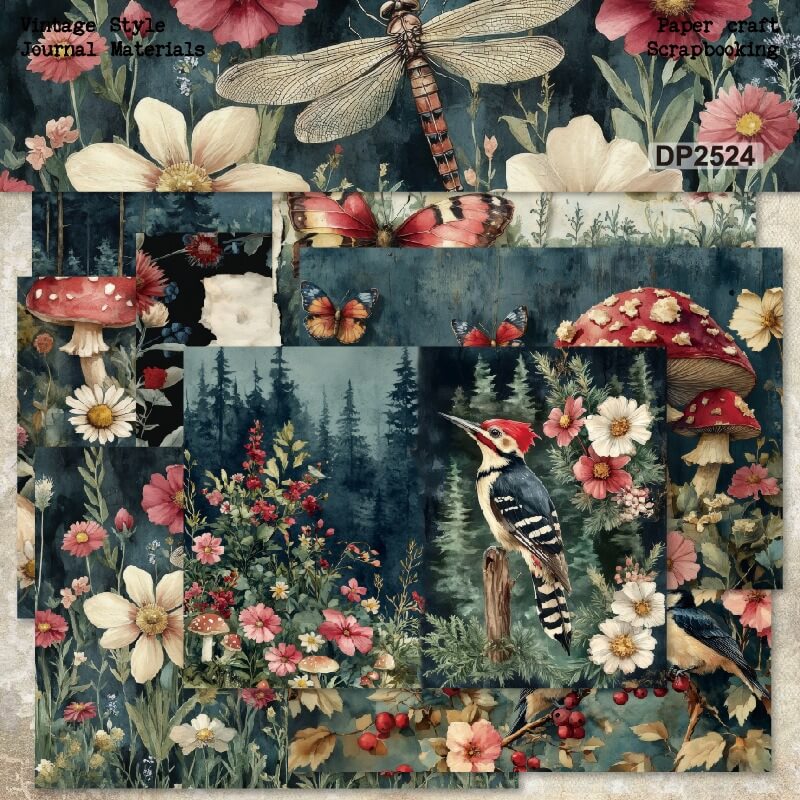 BirdsandFlowers-Paper-Scrapbook