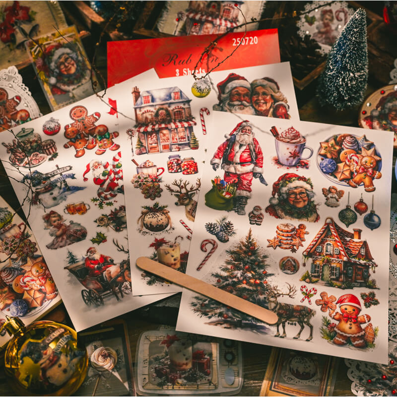 Celebrate Christmas rub-on stickers-02 – loloyaya