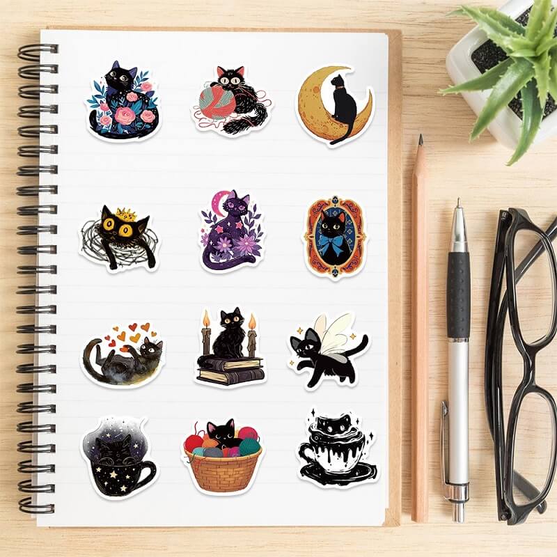 CuteBlackCat-Stickers-Scrapbooking-7