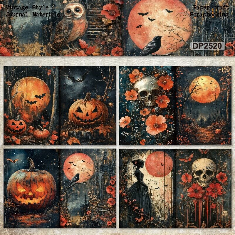 DarkPumpkin-Paper-Scrapbooking-4