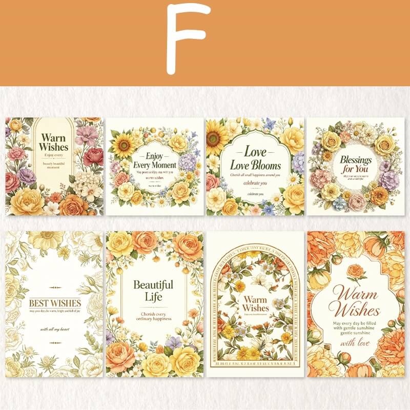Floral vellum paper with vintage rose designs-F style