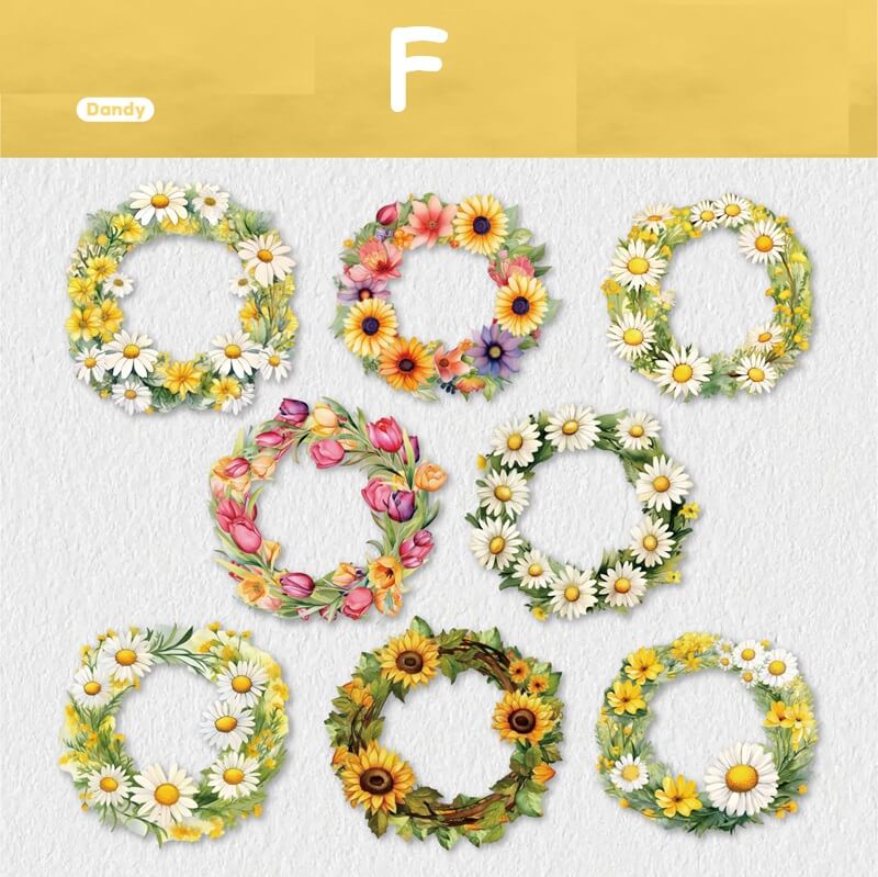 Flowerwreath-Hardcardsticker-Scrapbook-F