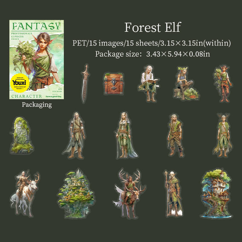ForestElf-Stickers-Scrapbooking