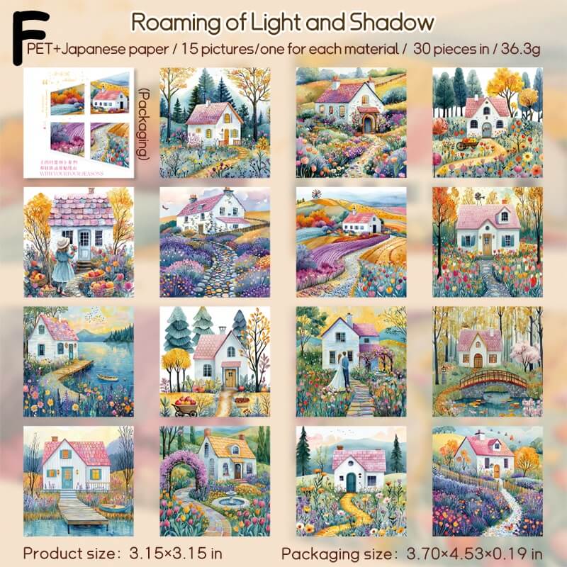 FourSeasonsScenery-StickerBook-Scrapbooking-F
