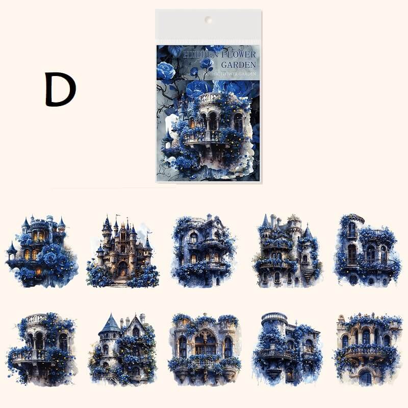 GothicFlowerGarden-Sticker-JunkJournal-D