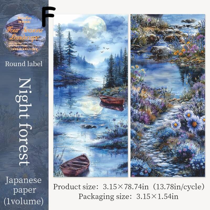 LargeSizeFourSeasonsLandscape-Tape-Scrapbooking-F