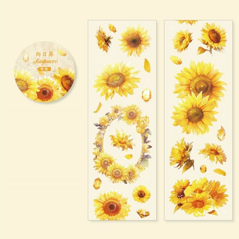 Sunflower-Tape-Scrapbook