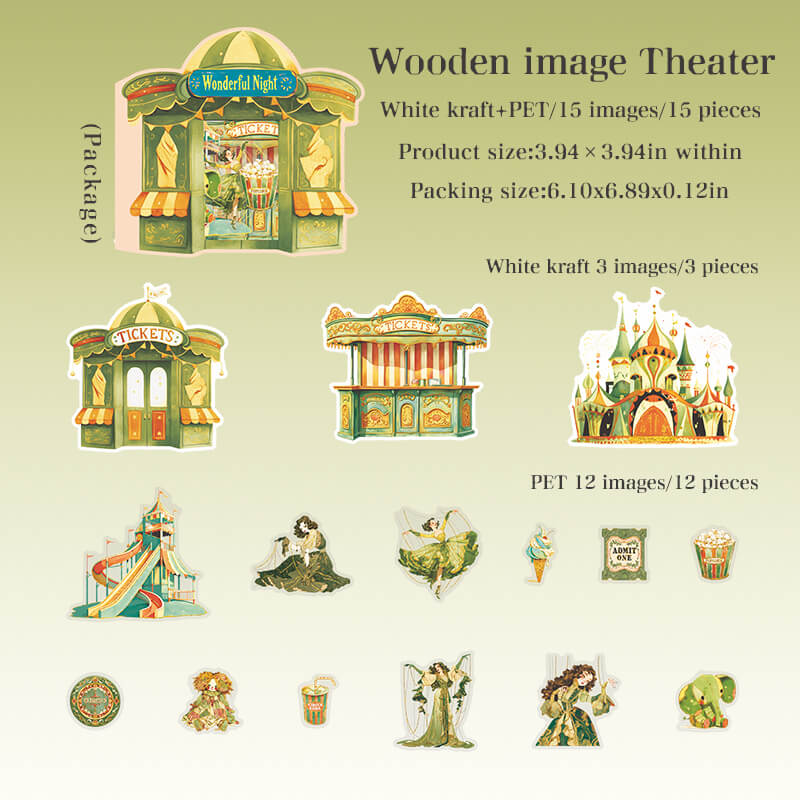 WoodenimageTheater-Stickers-Scrapbook