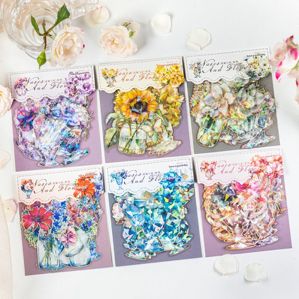 Vase and Flower Series Stickers
