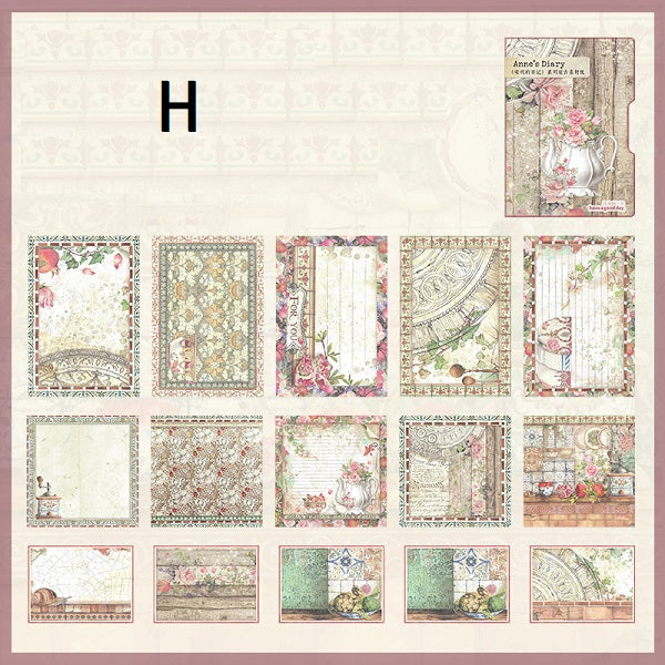 Annies Tagebuch-Materialpapier