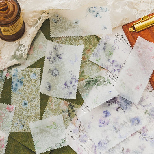 Vintage printed lace paper