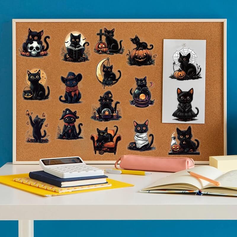 50pcsBlackCatPETStickers-JunkJournal-4