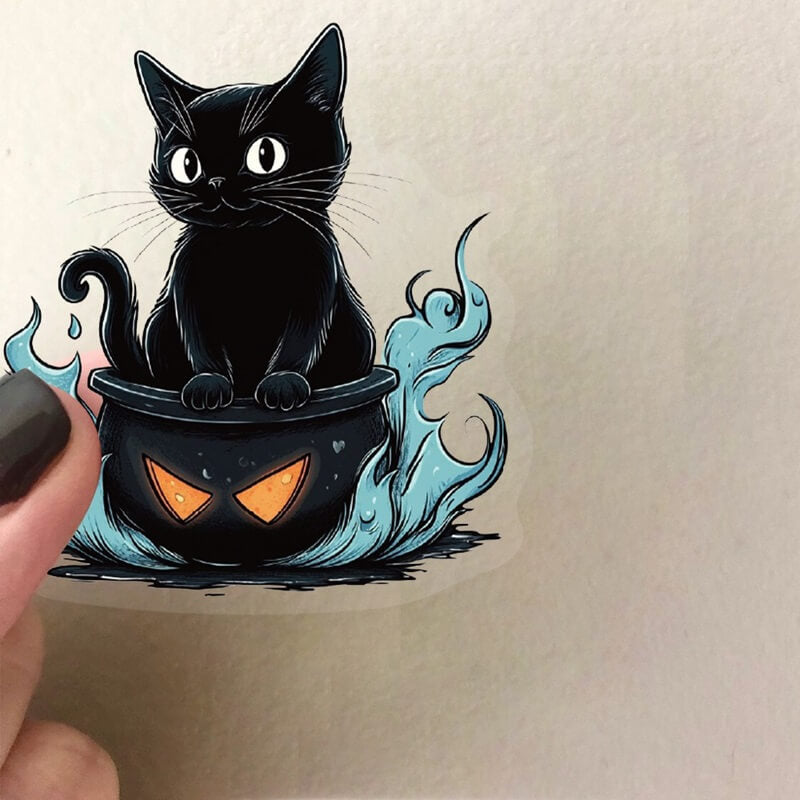 50pcsBlackCatPETStickers-JunkJournal-7