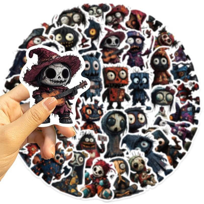 50pcsSpookyGhost-Stickers-Junkjournal-2