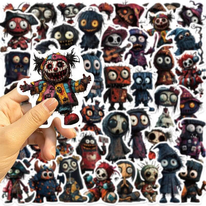 50pcsSpookyGhost-Stickers-Junkjournal-3
