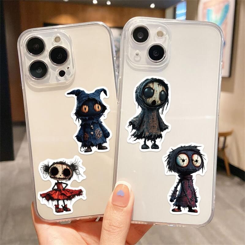 50pcsSpookyGhost-Stickers-Junkjournal-5