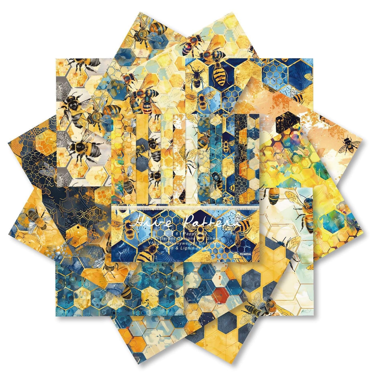 6-InchBeeTheme-Paper-Scrapbook-1