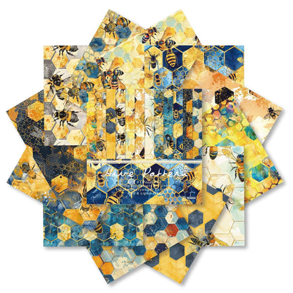 6-InchBeeTheme-Paper-Scrapbook-1