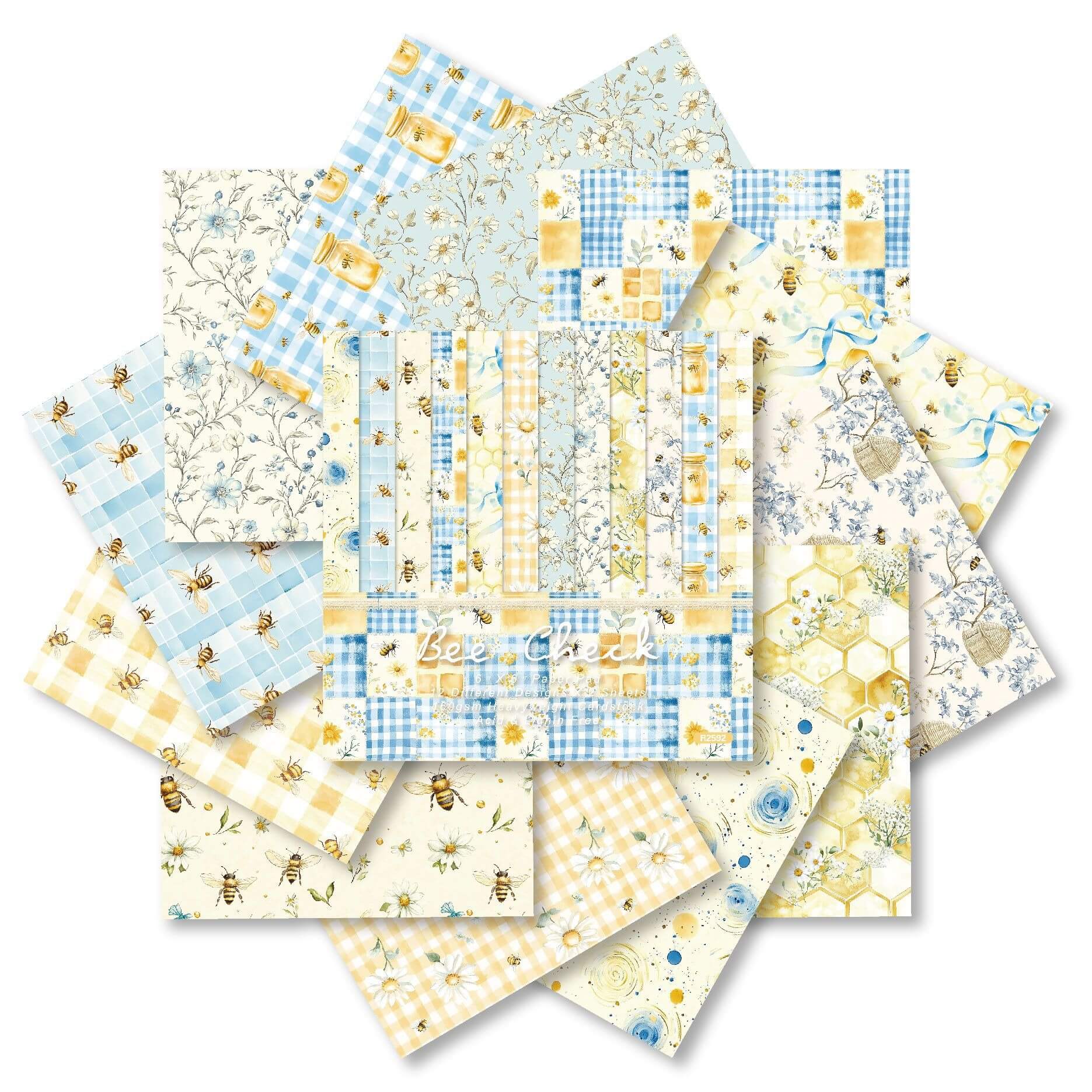 6-InchBeeTheme-Paper-Scrapbook-3