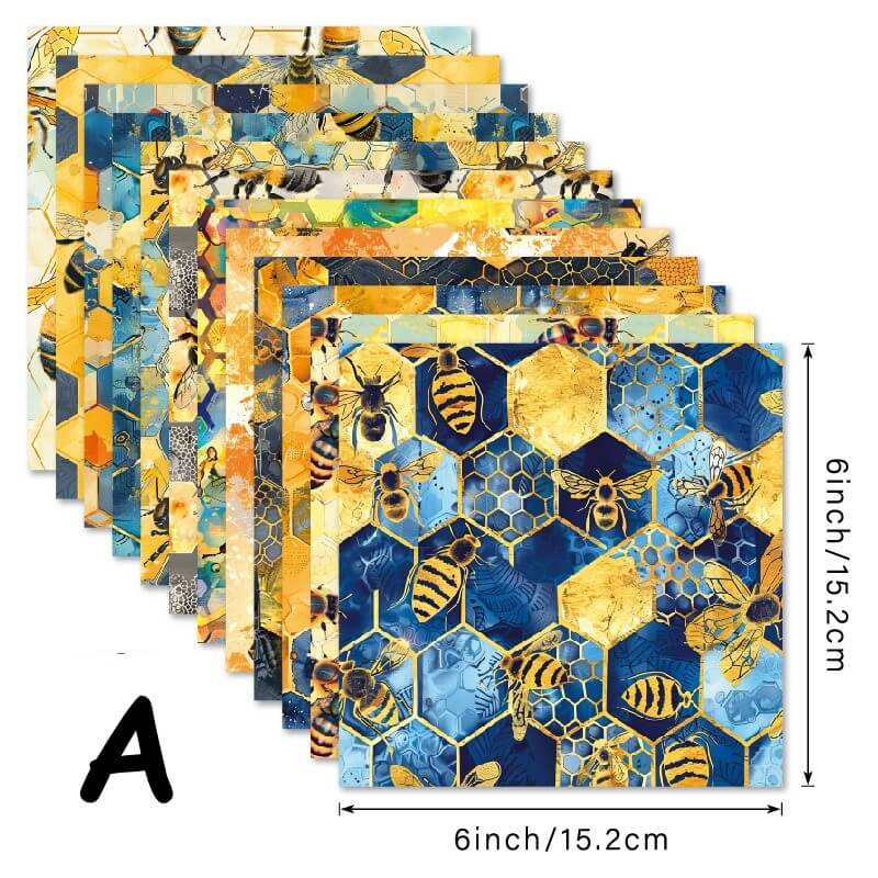 6-InchBeeTheme-Paper-Scrapbook-A