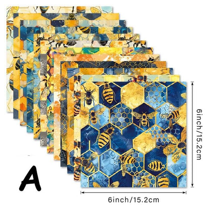 6-InchBeeTheme-Paper-Scrapbook-A