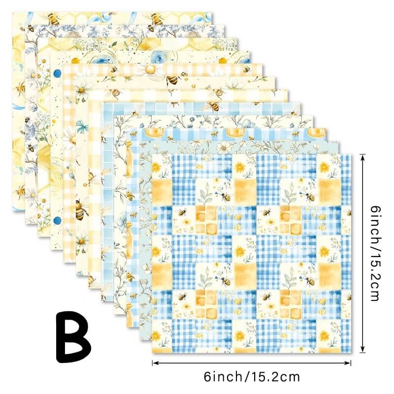 6-InchBeeTheme-Paper-Scrapbook-B