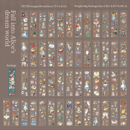 Alice-LongStickerSheet-Scrapbook
