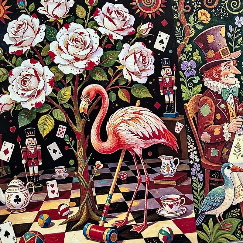 Alice in Wonderland Fairy Tale -Scrapbook Paper -3
