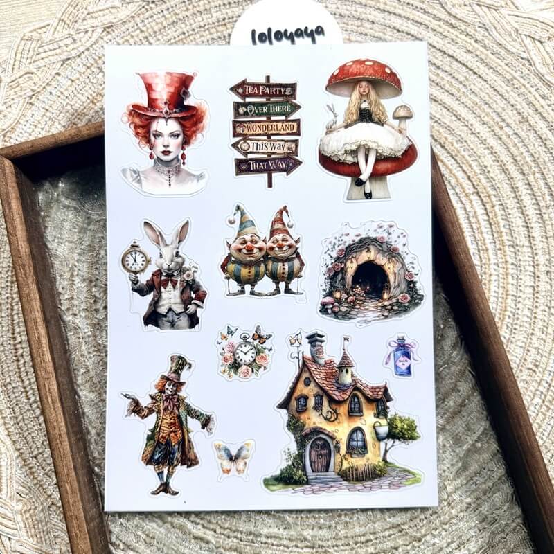 AliceinWonderland-SheetStickers-Scrapbook-2