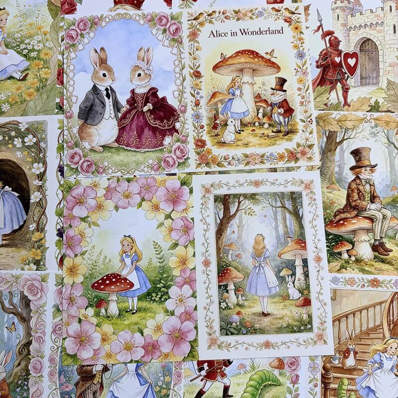 AliceinWonderlandFairyTale-Paper-Scrapbook-1