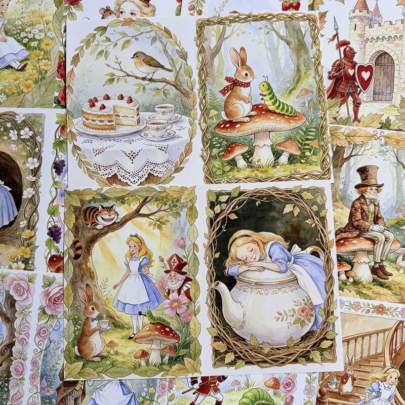 AliceinWonderlandFairyTale-Paper-Scrapbook-2
