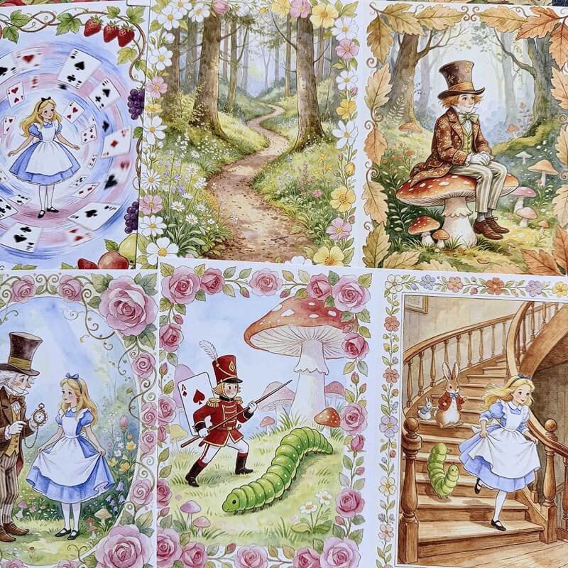 AliceinWonderlandFairyTale-Paper-Scrapbook-4
