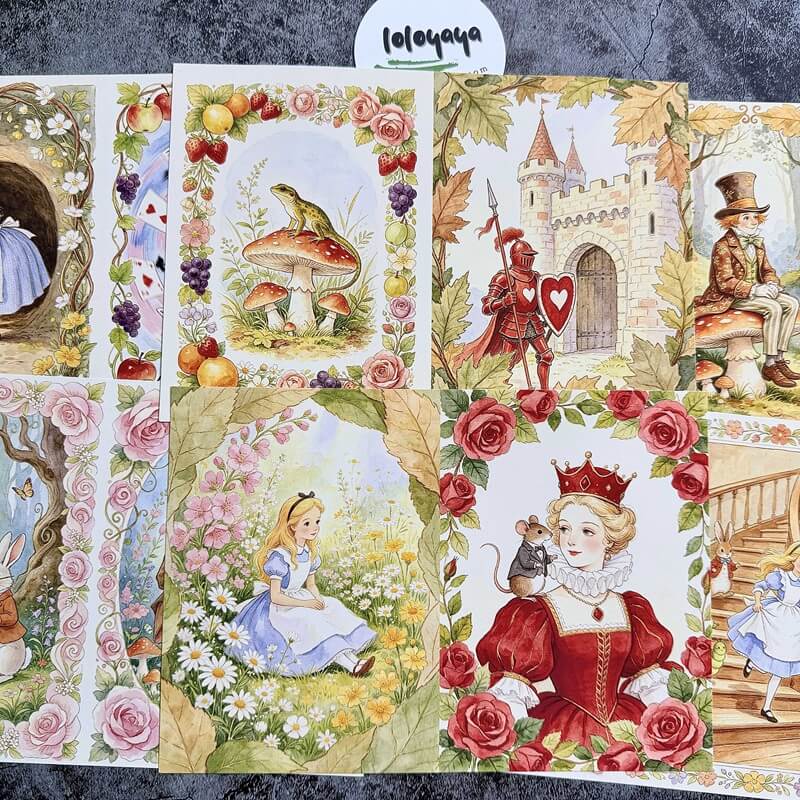 AliceinWonderlandFairyTale-Paper-Scrapbook-5