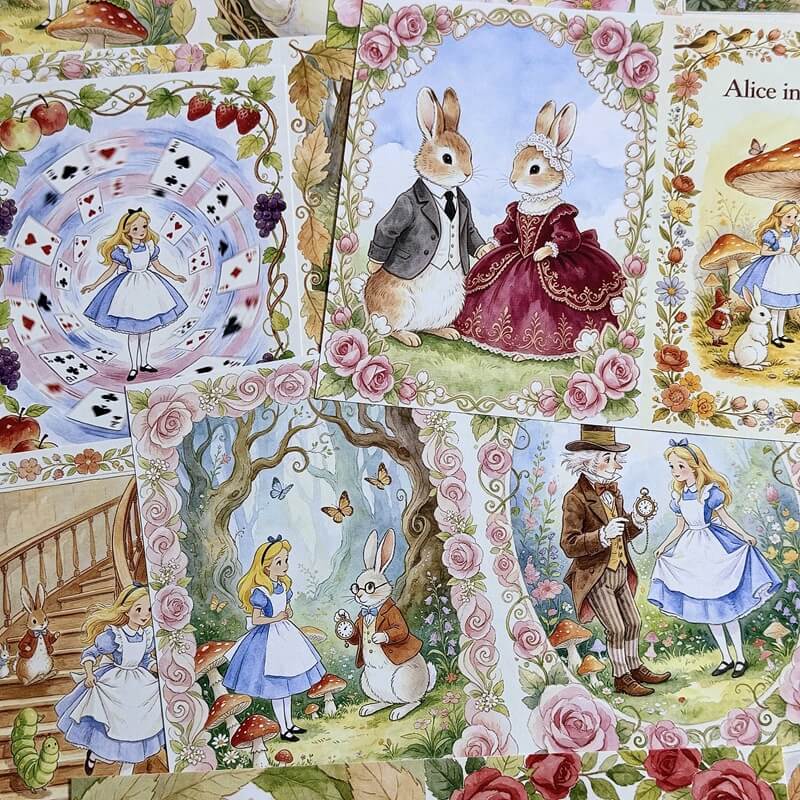 AliceinWonderlandFairyTale-Paper-Scrapbook-6