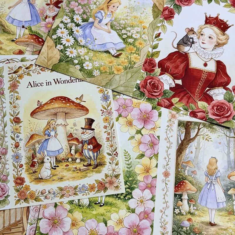 AliceinWonderlandFairyTale-Paper-Scrapbook-7