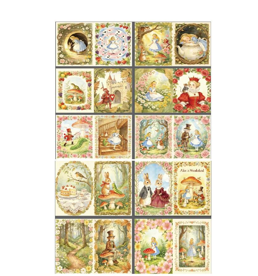 AliceinWonderlandFairyTale-Paper-Scrapbook