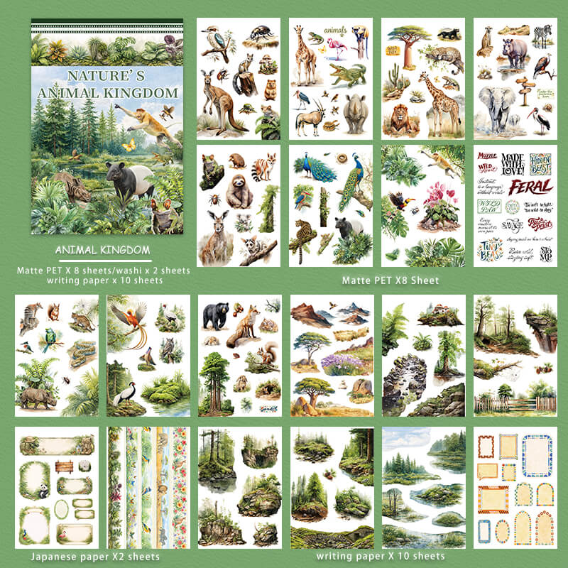 AnimalKingdom-StickerBook-Scrapbook