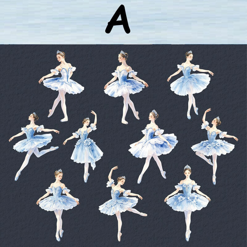 BalletDancer-HardCardSticker-Scrapbook-A