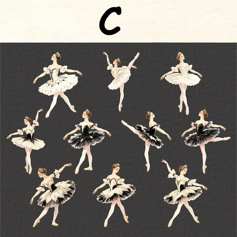 BalletDancer-HardCardSticker-Scrapbook-C