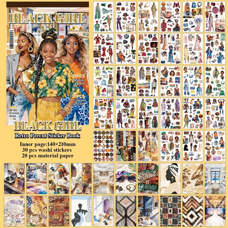 BlackGirl-StickerBook-Scrapbook