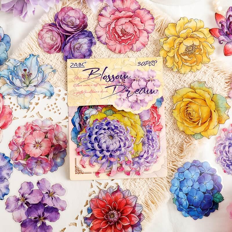 BloomingFlowers-stickers-Scrapbook-1