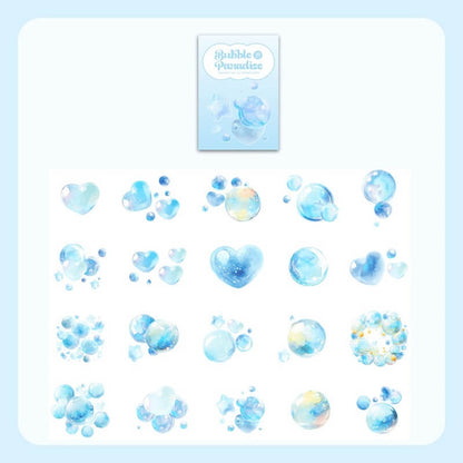 BlueDreamyBubble-Stickers-Scrapbook