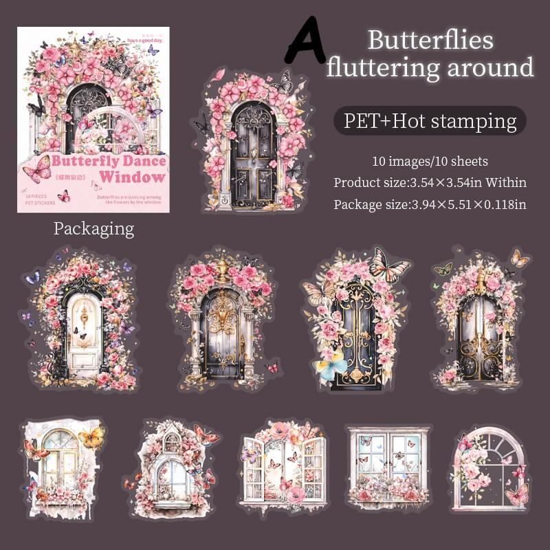 ButterflyDanceWindow-Sticker-Scrapbooking-A