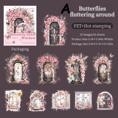 ButterflyDanceWindow-Sticker-Scrapbooking-A