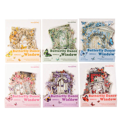 ButterflyDanceWindow-Sticker-Scrapbooking