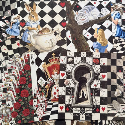 CheckeredAliceinWonderland-Paper-Scrapbook-2