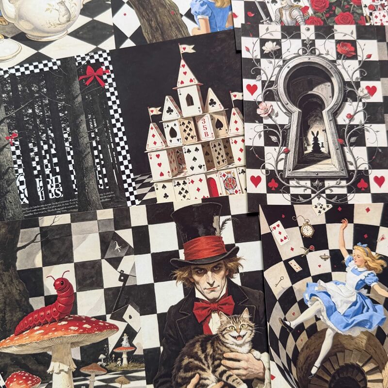 CheckeredAliceinWonderland-Paper-Scrapbook-4