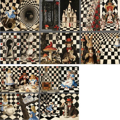 CheckeredAliceinWonderland-Paper-Scrapbook