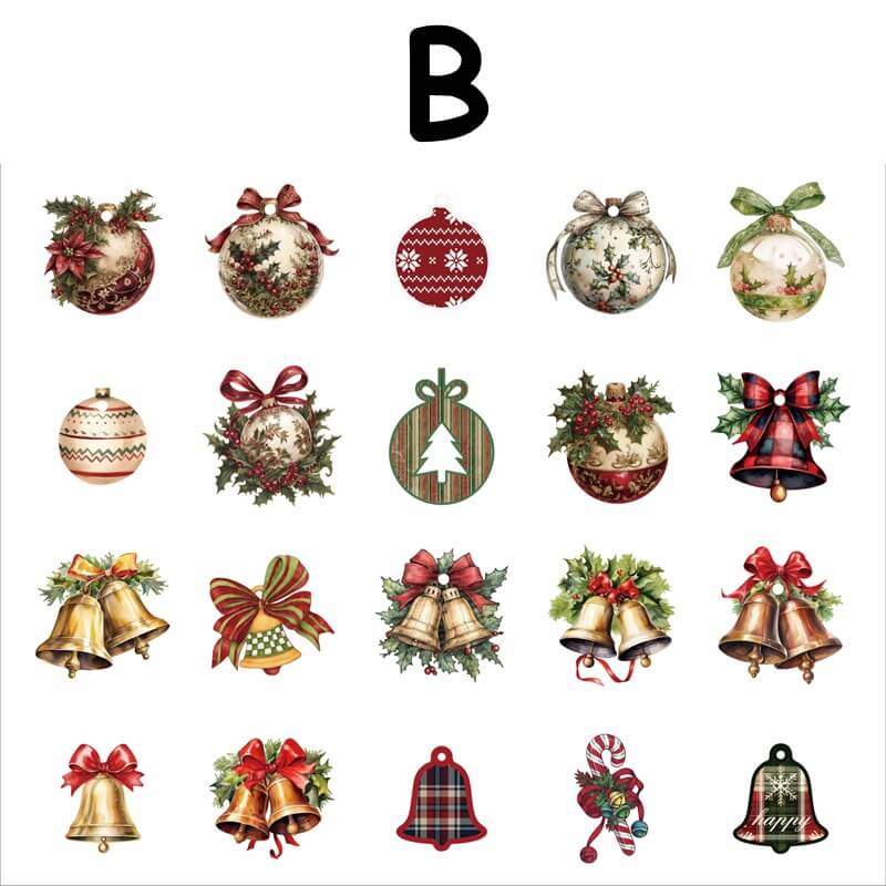 Christmas-HardCardStickers-Scrapbooking-B